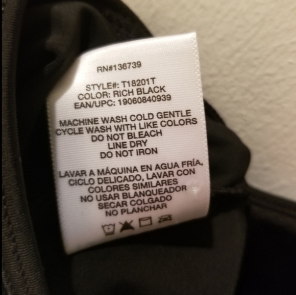 TAHITI Mix & Match Series Black & Turquoise Tankini Swimsuit S Top & L Btm - Picture 9 of 15